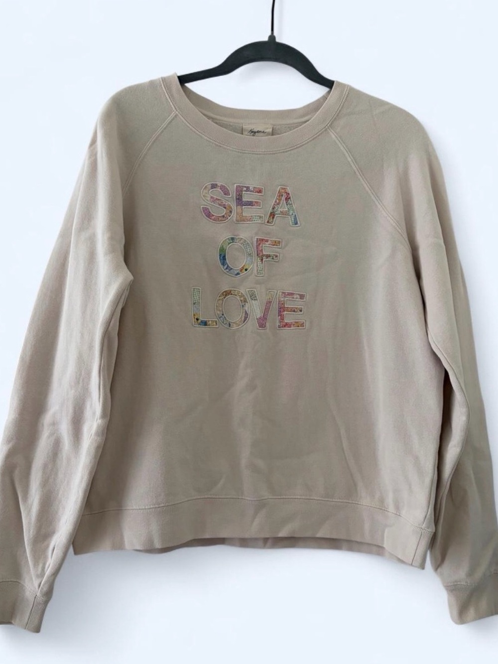 Sézane x Sea New York collab 'SEA OF LOVE' sweatshirt